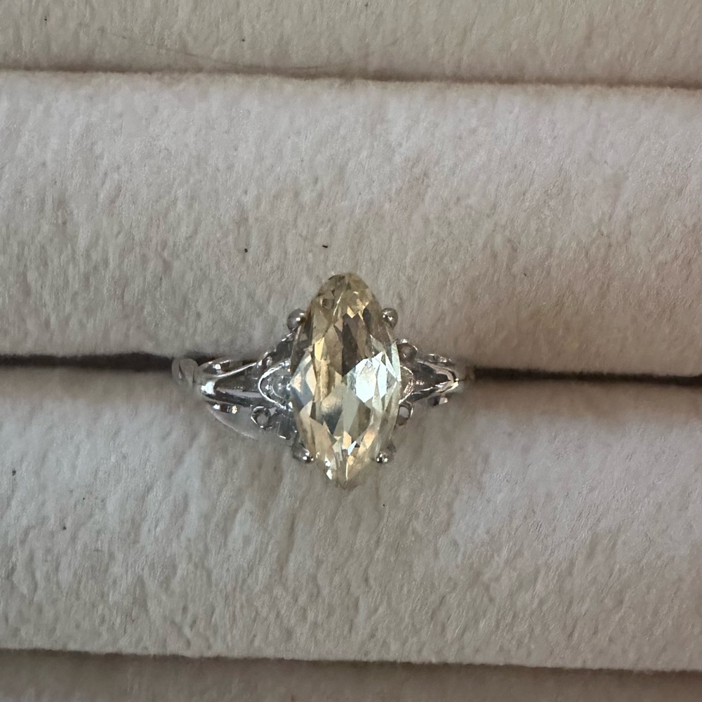Fragrant Jewels Italian Lemon size 8 ring Sterling Silver